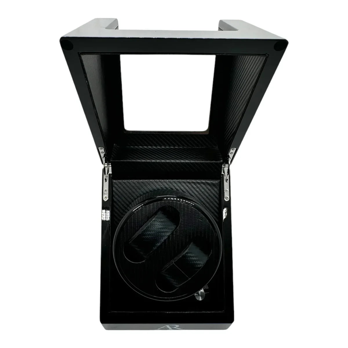 MACHER Black 2pcs automatic watch winder box (Carbon fiber guts) - Performance Driven Racing Timepieces - Richard mille, jacob&co homage Watches