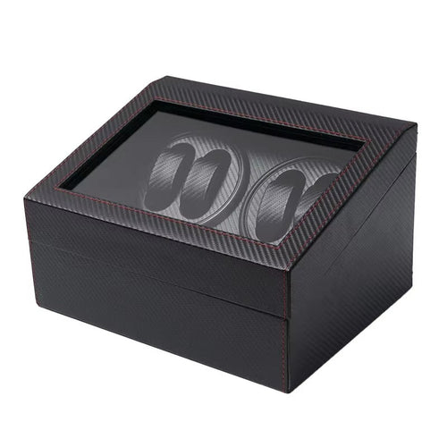 MACHER Carbon fiber 4pcs automatic watch winder box + 6pcs watch holder - Performance Driven Racing Timepieces - Richard mille, jacob&co homage Watches