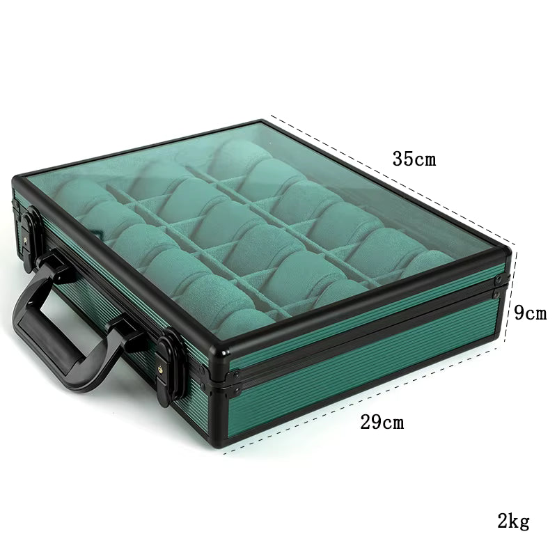 MACHER green travel watch case (10-48 slots) - Performance Driven Racing Timepieces - Richard mille, jacob&co homage Watches