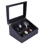 MACHER Carbon fiber 4pcs automatic watch winder box + 6pcs watch holder - Performance Driven Racing Timepieces - Richard mille, jacob&co homage Watches